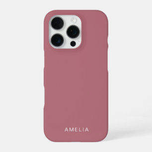 Benutzerdefinierter Name Rose Gold iPhone-Hülle iPhone 16 Pro Hülle
