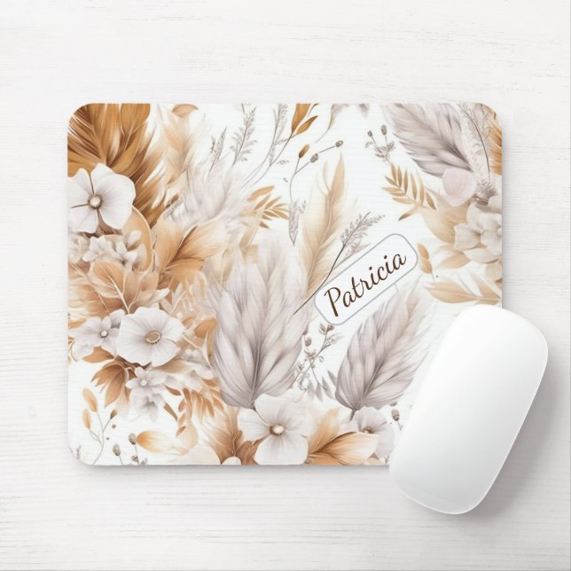 Benutzerdefinierter Name Rustikaler Moderner Bohem Mousepad (Mit Mouse)