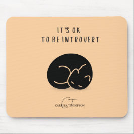 Benutzerdefinierter Name Schlafende Katze Es Ist O Mousepad