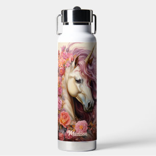 Benutzerdefinierter Name Schöner Einhorn Trinkflasche