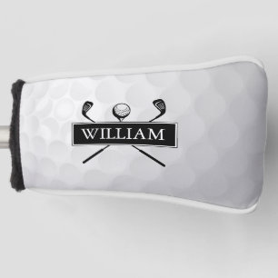 Benutzerdefinierter Name Schwarz-Weiße Clubs und B Golf Headcover