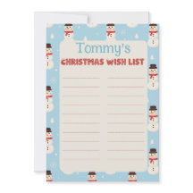 Benutzerdefinierter Name Snowman Thema Brief an Sa