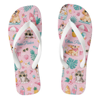 Benutzerdefinierter Name Sommer Hausschuhe Süße Hu Flip Flops