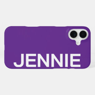Benutzerdefinierter Name Stylisch Elegant Modern M iPhone 16 Plus Hülle