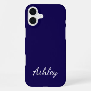 Benutzerdefinierter Name Stylisch Modern Elegant M iPhone 16 Plus Hülle