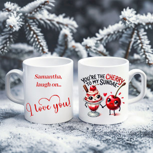 Benutzerdefinierter Name Süße Lebensmittel Tasse L