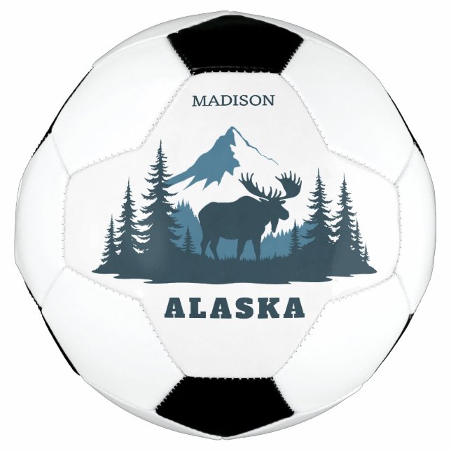 Benutzerdefinierter Name & Text ALASKA Fußball (Vorderseite)