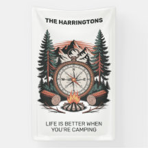 Benutzerdefinierter Name & Text Camping