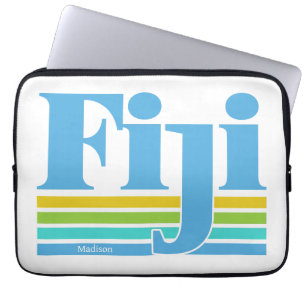 Benutzerdefinierter Name / Text Fiji Laptopschutzhülle