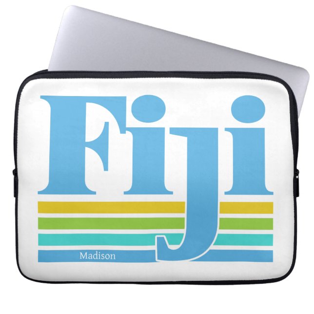 Benutzerdefinierter Name / Text Fiji Laptopschutzhülle (Vorderseite)