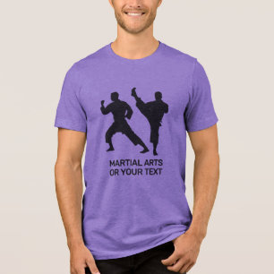 Benutzerdefinierter Name & Text Kampfsport Tri-Blend Shirt