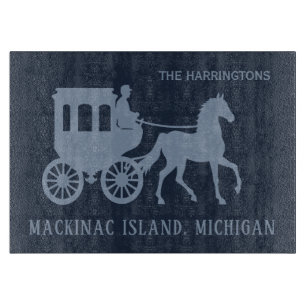 Benutzerdefinierter Name & Text Mackinac Island Schneidebrett