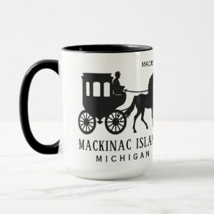 Benutzerdefinierter Name & Text Mackinac Island Tasse