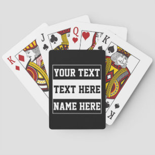 Benutzerdefinierter Name Text personalisieren Gesc Spielkarten