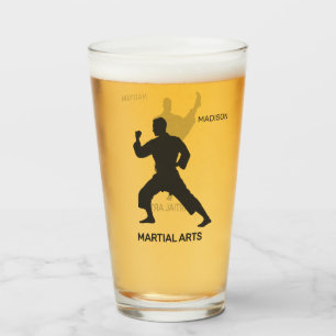 Benutzerdefinierter Name, Text und Farbe Kampfspor Glas