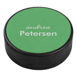 Benutzerdefinierter Name trendig modern minimalist Eishockey Puck