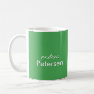 Benutzerdefinierter Name trendig modern minimalist Kaffeetasse