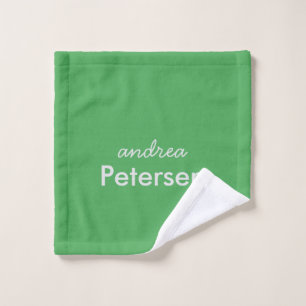 Benutzerdefinierter Name trendig modern minimalist Waschlappen