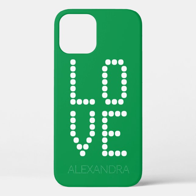 Benutzerdefinierter Name und Liebe Smart Schriftar Case-Mate iPhone Hülle (Rückseite)