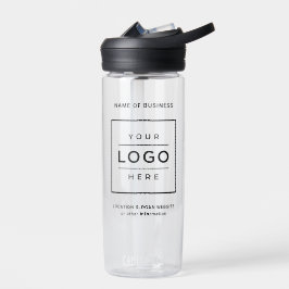 Benutzerdefinierter Name und Logo für schwarze Unt Trinkflasche