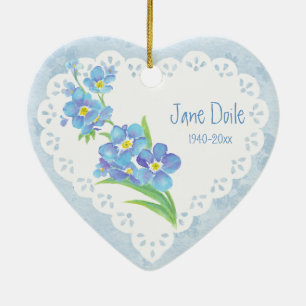 Benutzerdefinierter Name Vergessen Sie nicht-Memor Keramik Ornament