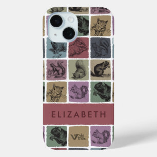 Benutzerdefinierter Name Vintage Eichhörnchen Retr Case-Mate iPhone Hülle