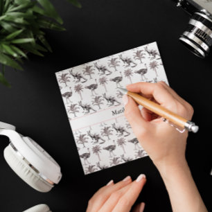 Benutzerdefinierter Name Vintage Känguru & Strauß Einladung