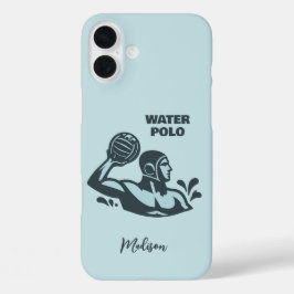 Benutzerdefinierter Name Wasserball iPhone 16 Plus Hülle