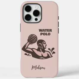 Benutzerdefinierter Name Wasserball iPhone 16 Pro Max Hülle