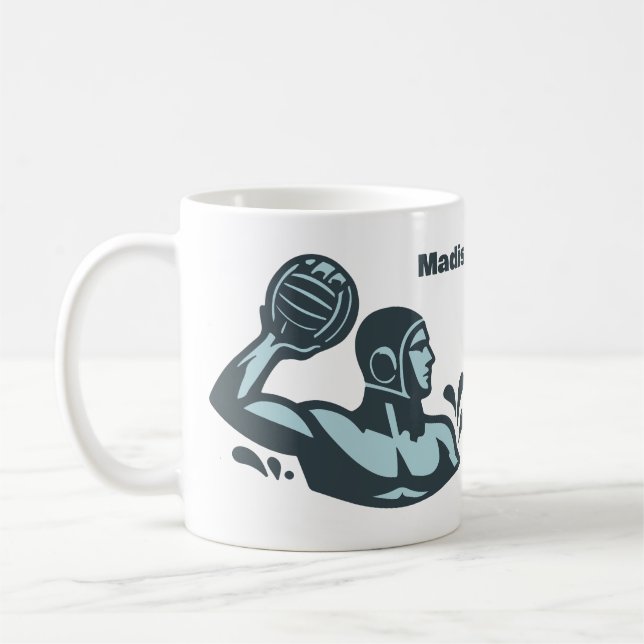 Benutzerdefinierter Name Wasserball Kaffeetasse (Links)