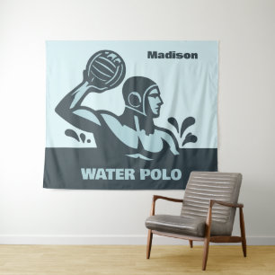 Benutzerdefinierter Name Wasserball Wandteppich