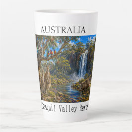Benutzerdefinierter Name Wombat Kangaroo Wasserfal Milchtasse