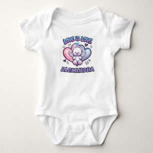 Benutzerdefinierter Name Y2K Baby Bodysuit Süßer E Strampler