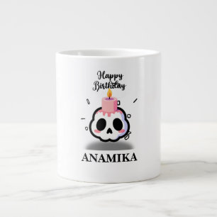 Benutzerdefinierter Namen Geburtstag Jumbo-Tasse