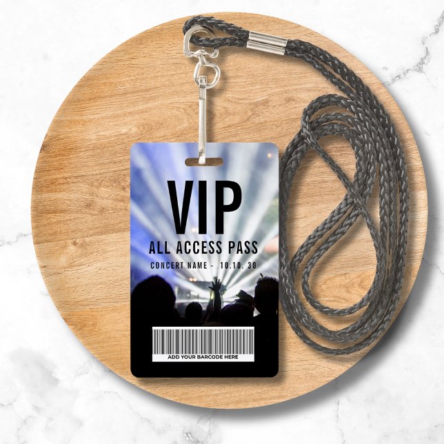 Benutzerdefinierter Namensbarcode VIP All Access P Ausweis (Von Creator hochgeladen)