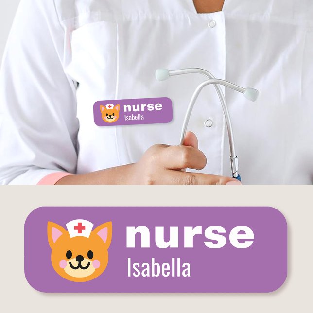 Benutzerdefinierter Namensschild Krankenschwester  (Von Creator hochgeladen)