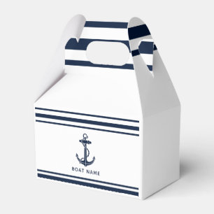 Benutzerdefinierter nautischer Bootsanker und Name Geschenkschachtel