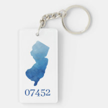 Benutzerdefinierter New Jersey-Staat Form Zip-Code