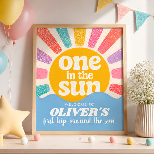 Benutzerdefinierter One in the Sun Poster mit Name