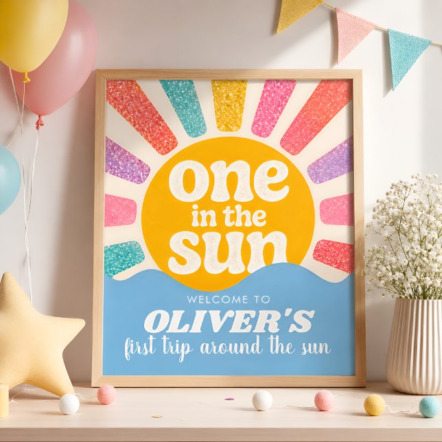 Benutzerdefinierter One in the Sun Poster mit Name (Von Creator hochgeladen)