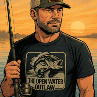 Benutzerdefinierter Open Water Bass Outlaw T-Shirt