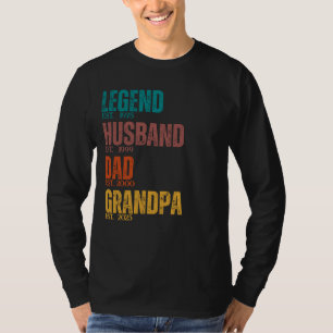 Benutzerdefinierter Osten. Jahr Legende Husband Va T-Shirt