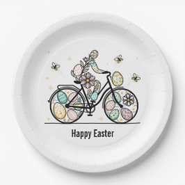 Benutzerdefinierter Osterrad-Designname Pappteller