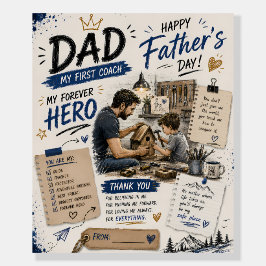 Benutzerdefinierter Papa Mein Erster Trainer Poste