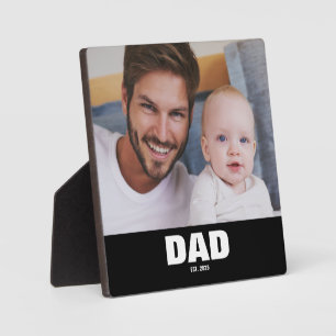 Benutzerdefinierter Papa Modern Bold Foto Fotoplatte