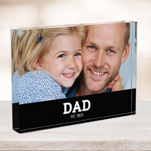Benutzerdefinierter Papa Modern eingerichtet Fotoblock