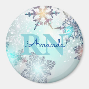 Benutzerdefinierter personalisierter blauer Name R Magnet