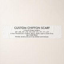 Benutzerdefinierter Personalisierter CHIFFON-SCARF