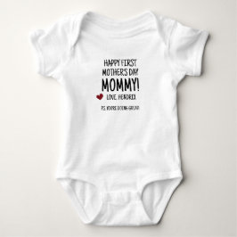 Benutzerdefinierter Personalisierter Erster Mutter Baby Strampler
