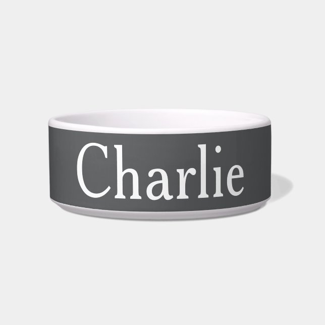 Benutzerdefinierter Personalisierter Name Foto Art Napf (Vorderseite)